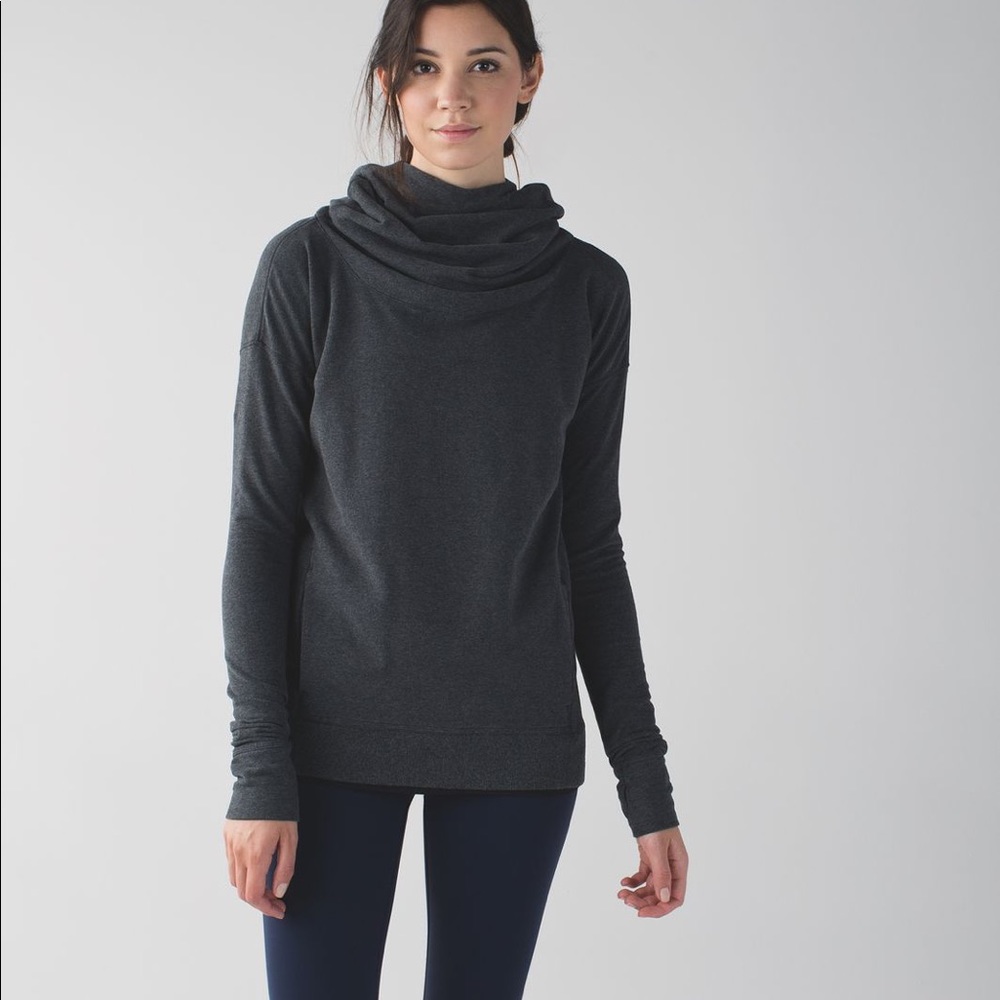 Lululemon Stress Less Hoodie Size 8 Marled Gray